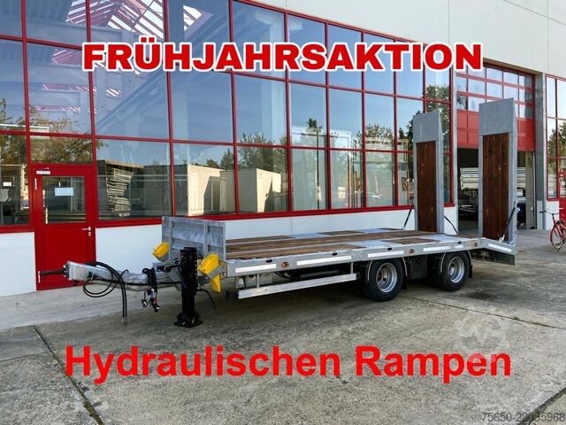 Remorque porte-engins surbaissée Möslein TT21-6,5 hydr  21 t Tandemtieflader, hydr. Rampen, NEU
