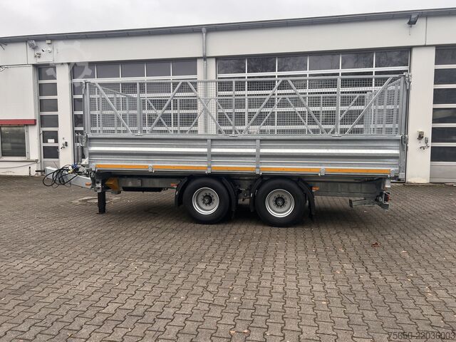 自卸式拖车 Möslein TTD 19 AB  19 t Tandemkipper Tieflader, BreitbereifungGitteraufsatz