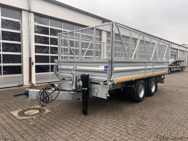 自卸式拖车 Möslein TTD 19 AB  19 t Tandemkipper Tieflader, BreitbereifungGitteraufsatz