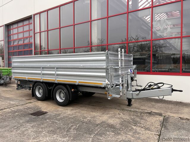 自卸式拖车 Möslein TTD 19 AB  19 t Tandemkipper Tieflader, Breitbereifung Aufsatzbordwänden-- Neufahrzeug --