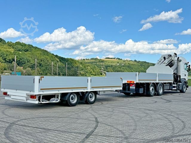 Кран, монтиран на камион SCANIA R440 * HIAB 422 E-6 HIPRO + FUNK + Anhänger!*TOP