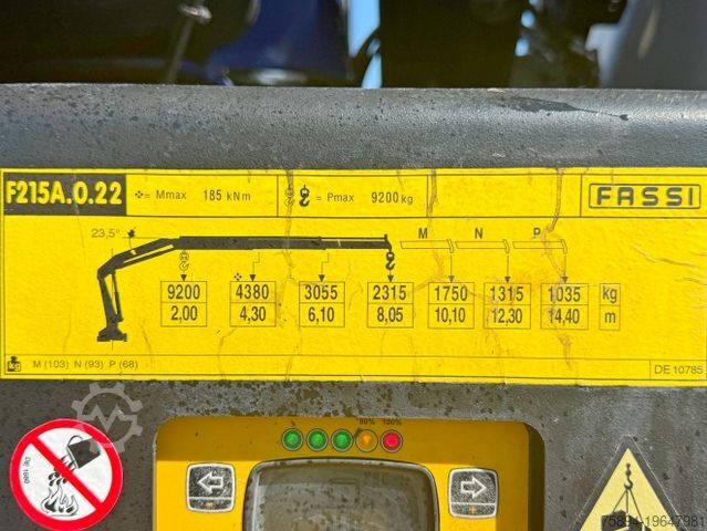 Gru montata su autocarro IVECO TRAKKER 450 * FASSI F215A.0.22 + FUNK / 8x4 *TOP