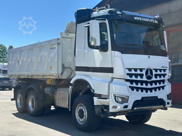 Tresidig tipplastbil MERCEDES-BENZ 3345 6x6 Meiller DSK 1,20m Bordwände AHK Hydr.
