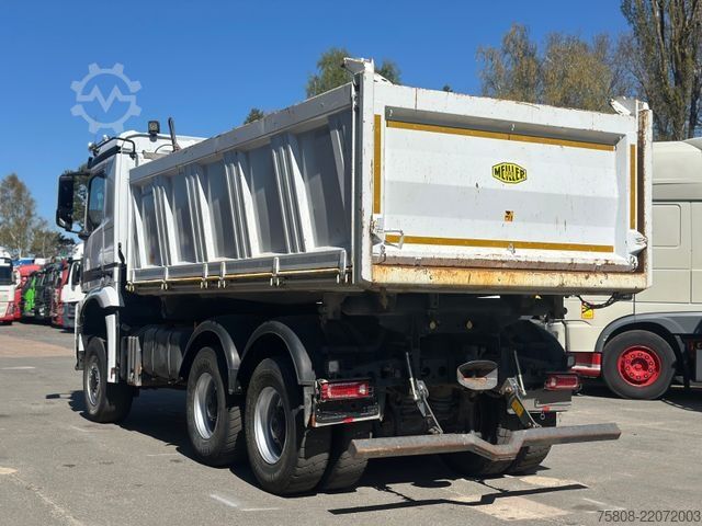 Tresidig tipplastbil MERCEDES-BENZ 3345 6x6 Meiller DSK 1,20m Bordwände AHK Hydr.