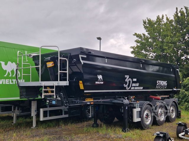 Kippipuoliperävaunu WIELTON Strong Master HARDOX 26m3 Stahlmulde HP SOFORT