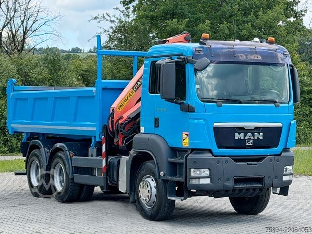Autožeriav MAN TGS 33.360*KIPPER 5,00 m *PK 15500/FUNK * 6x4