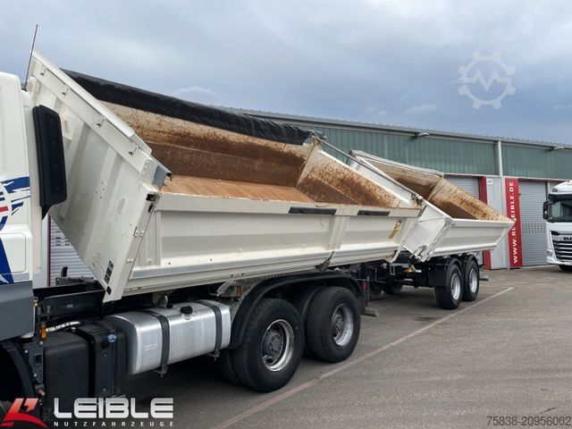 Camion-benne tricar DAF CF 480 6x4*Meiller Kipper*Bordmatik*nur 143 tkm*