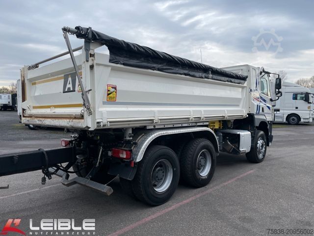 Camion-benne tricar DAF CF 480 6x4*Meiller Kipper*Bordmatik*nur 143 tkm*