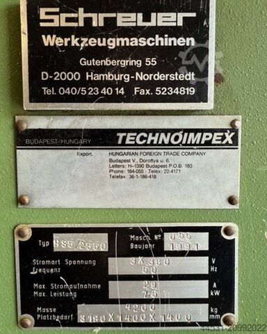 유압 단두대 가위 Technoimpex HS 5 / 2550