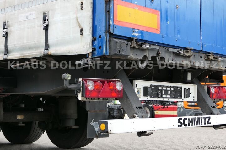 Auflieger mit Pritsche & Plane SCHMITZ CARGOBULL S01 Pritsche Plane 92m³ Liftachse safety-roof