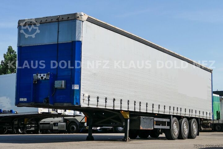 Auflieger mit Pritsche & Plane SCHMITZ CARGOBULL S01 Pritsche Plane 92m³ Liftachse safety-roof