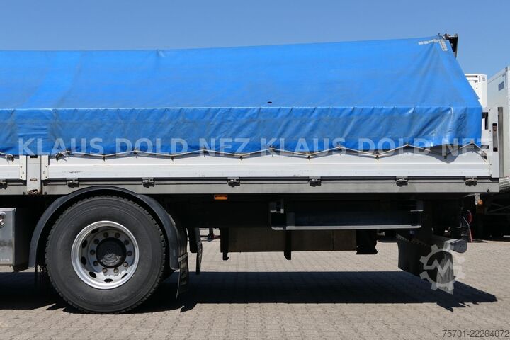 משאית שטוחה VOLVO FL 280 Pritsche Kran HMF Funk Bordwände Euro 6