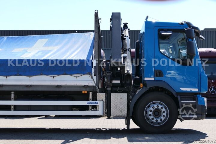 משאית שטוחה VOLVO FL 280 Pritsche Kran HMF Funk Bordwände Euro 6