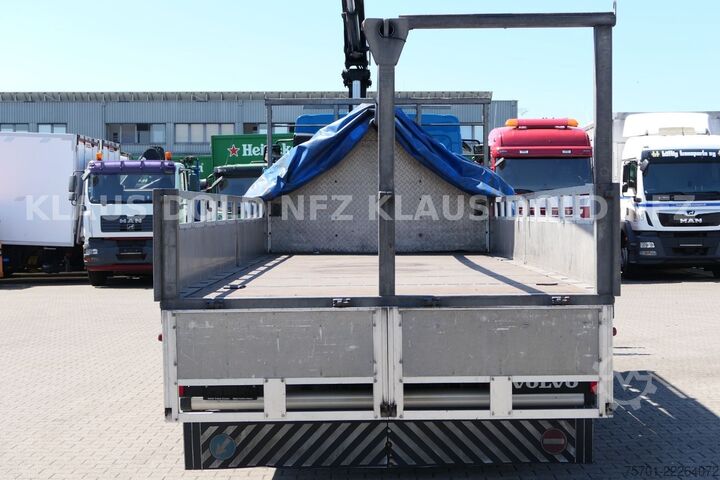 משאית שטוחה VOLVO FL 280 Pritsche Kran HMF Funk Bordwände Euro 6