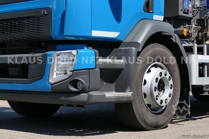 משאית שטוחה VOLVO FL 280 Pritsche Kran HMF Funk Bordwände Euro 6