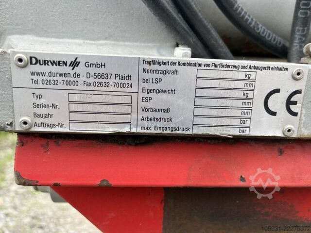 Dubbel pallgaffel Durwen DPK22C