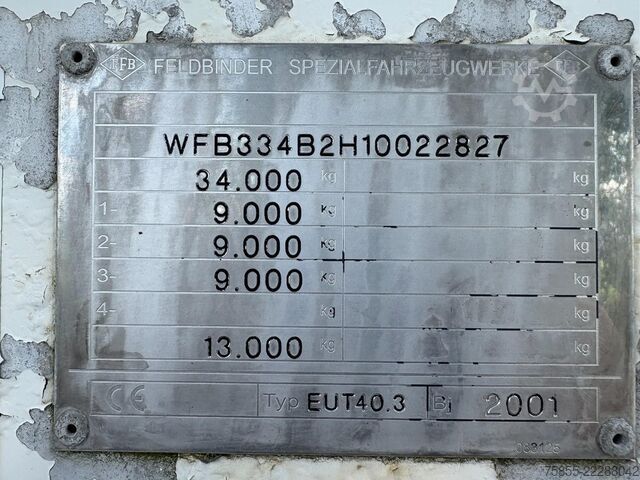  Feldbinder Silo 40M3 / BPW Axles / Discbrakes