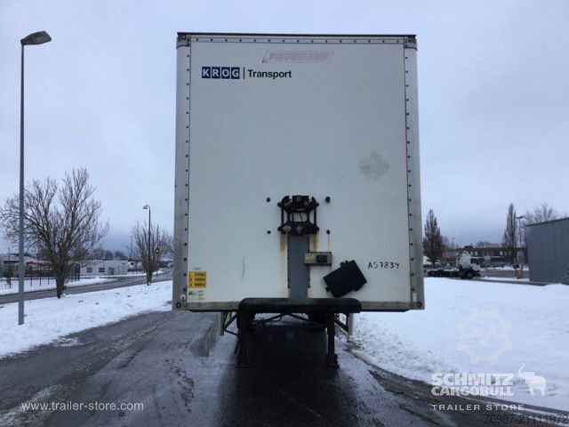 Dėžinė puspriekabė Fruehauf Trockenfrachtkoffer Standard Ladebordwand