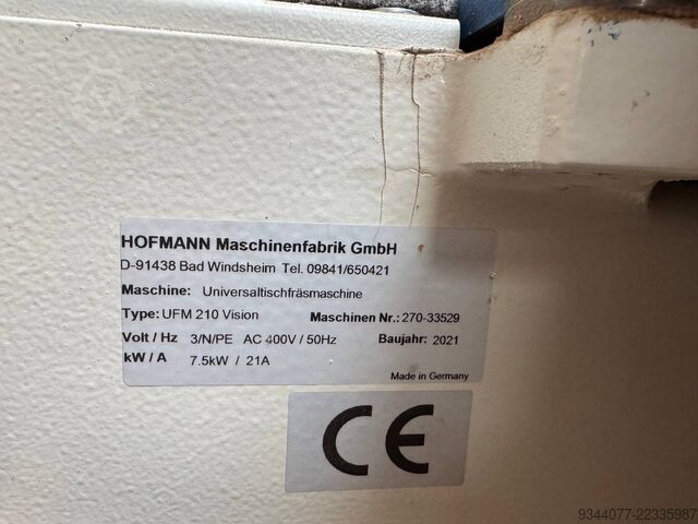 Lauafrees Hofmann UFM 210 Vision Touch HOFMANN UFM 210 Vision