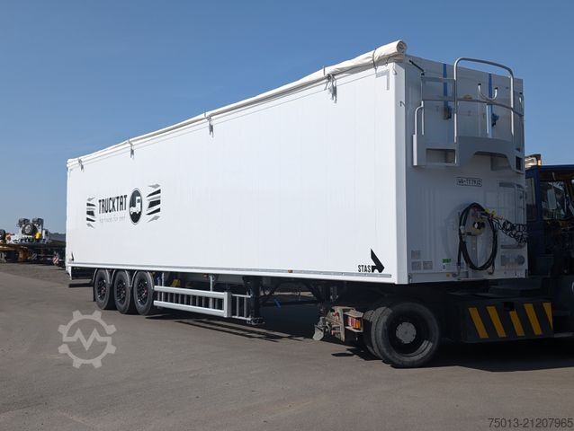 Auflieger mit Walkingfloor STAS 91 cbm, Cargofloor 10 mm, Liftachse, LENKACHSE