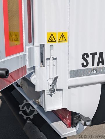 Auflieger mit Walkingfloor STAS 91 cbm, Cargofloor 10 mm, Liftachse, LENKACHSE