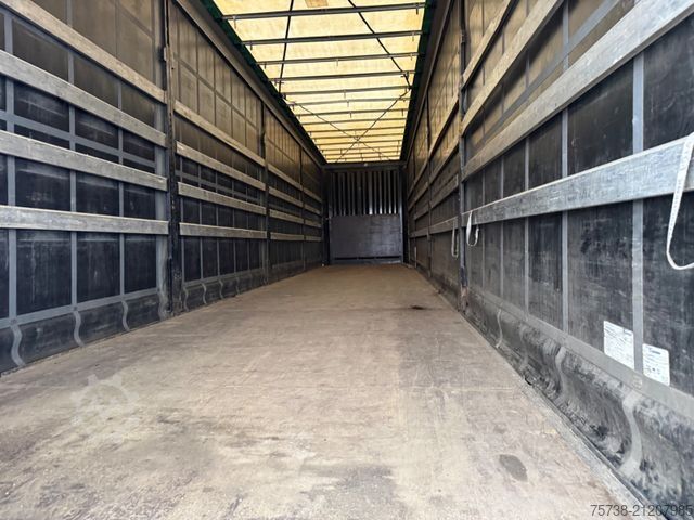 Auflieger mit Pritsche & Plane KRONE SD Megatrailer/Luft-Lift/Hubdach/Edscha/3-Achsen