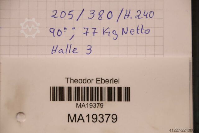 Prismalohko 90° 2 kpl Stahl 380/102/H240 mm