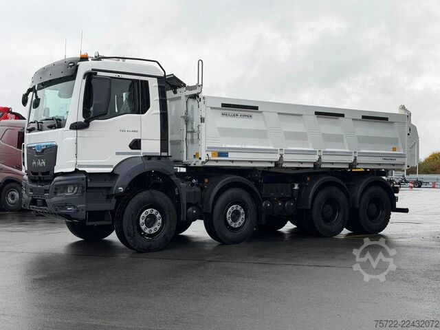 3-Seiten-Kipper MAN TGS 41.480 8x4 BB mit Meiller 3-Seitenkipper