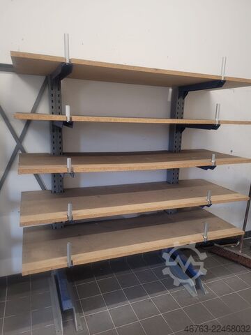 Jednostranný konzolový regál, 60 cm, dřevotřísková deska SSI-Schäfer Kragarm