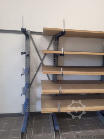Jednostranný konzolový regál, 60 cm, dřevotřísková deska SSI-Schäfer Kragarm