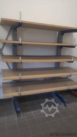 Jednostranný konzolový regál, 60 cm, dřevotřísková deska SSI-Schäfer Kragarm