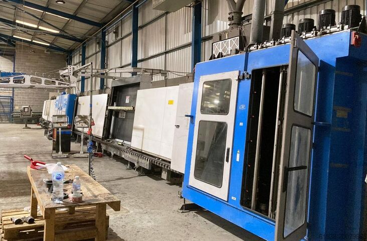 Machine de fabrication de verre isolant BYSTRONIC / LENHARDT 4000 x 1600, IGU Line – Double Gas Press