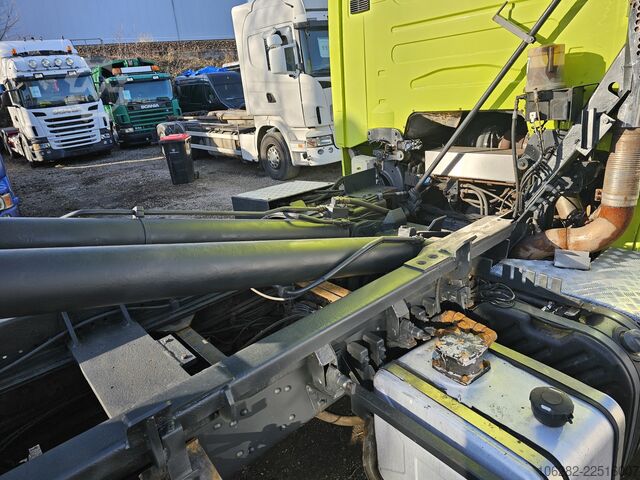 Camión portacontenedores de gancho SCANIA R500 LB6X2HHZ, RETARDER Blatt/Blatt 3xPi