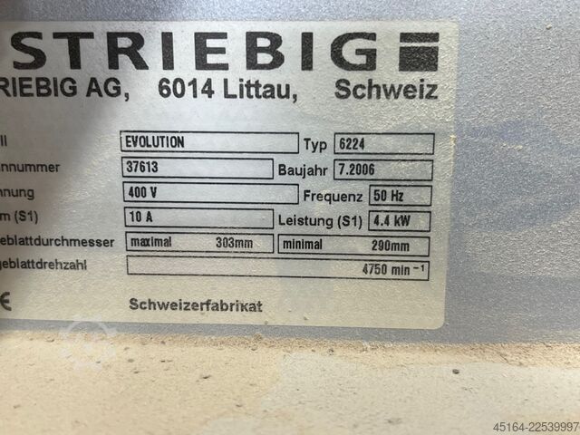 Standing panel saw Striebig Evolution 6224