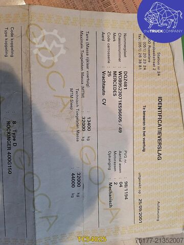 Container transportation Mercedes-Benz Actros 3235