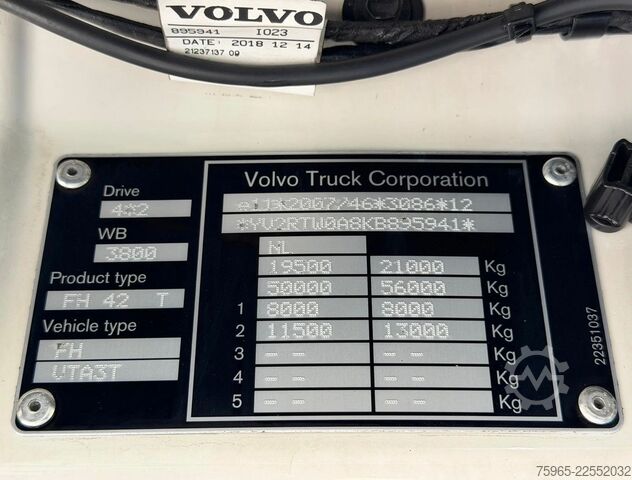 Standartinis vilkikas VOLVO FH 13.420 EURO 6 FULL SPOILER 2x TANKS ONLY 566.