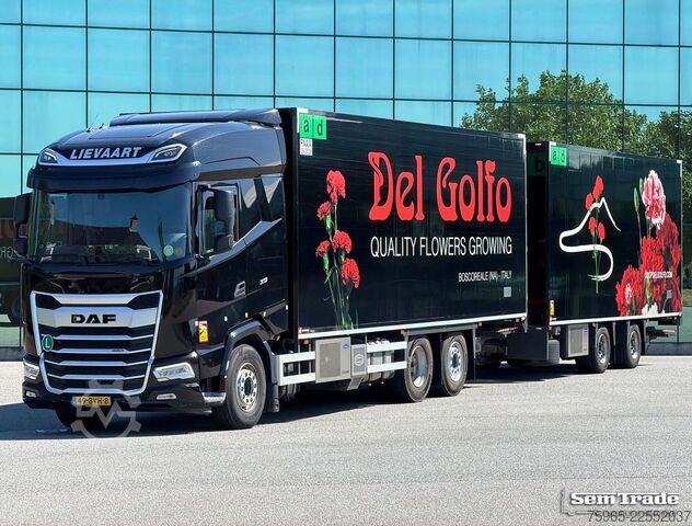 Šaldytuvas sunkvežimis DAF XG 480 EURO 6E FAR 50 CC COMBI FLOWER WIDE CARRI