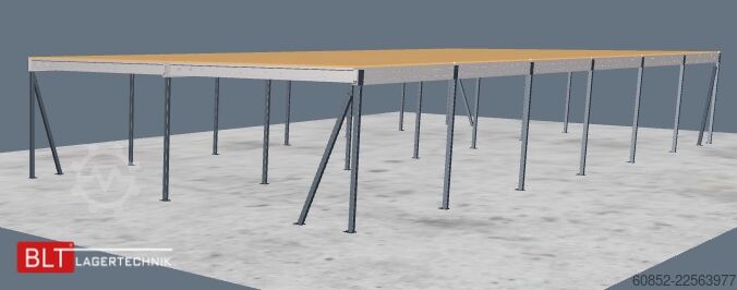 Platformë magazinimi 10x25m Lagerbühne , Belastung : 500kg/qm Unterkante: 3,0m , ca. 250qm Systembühne