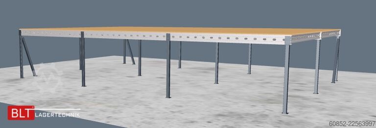 Platformë magazinimi 10x15m Lagerbühne , Belastung : 500kg/qm Unterkante: 2,5m ,ca. 150qm Systembühne