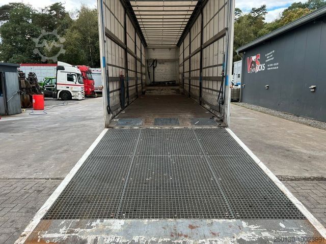 Semirremolque de plataforma baja MEUSBURGER MPG-3 Tieflader Plane Lenk/Liftachse Hydr. Rampe