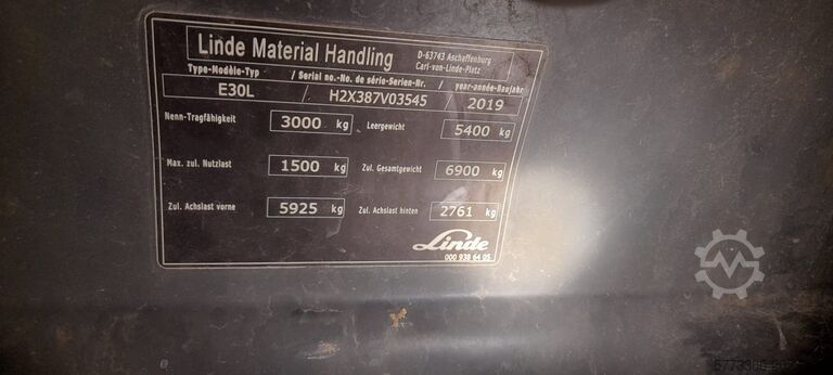 4-hjuls gaffeltruck Linde E30L