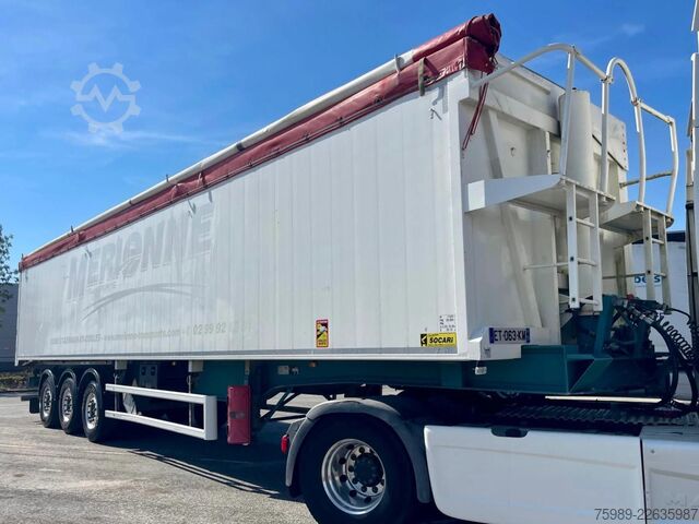 Tipper Trouillet 69 m3 left side opens, self pump tyres, etc