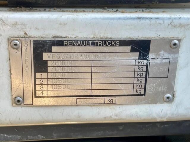Trukkabíll Renault Premium 320 6x4  PTO,  SPRING SUSPENSION, STEEL...