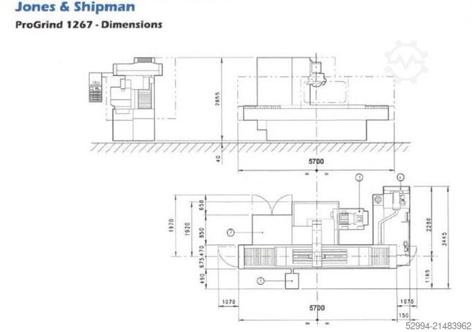 Rectificadoras de superficies con husillo horizontal Jones & Shipman ProGrind 1267 Easy