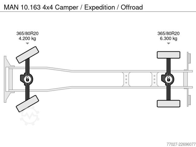 MAN 10.163 4x4 Camper / Ekspedisi / Offroad MAN 10.163 4x4 Camper / Expedition / Offroad