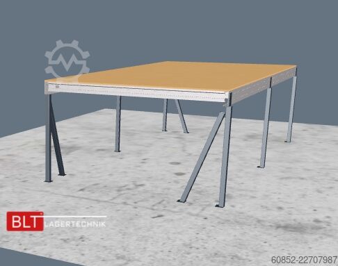 платформа хранения 5x10m Lagerbühne , Belastung : 500kg/qm Unterkante: 2,5m , ca. 50qm Systembühne