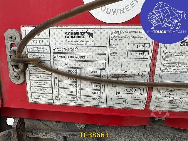 スライド式防水シート Schmitz Cargobull 