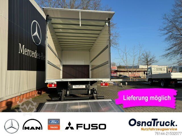 Flokkbíll MITSUBISHI 7C18 Koffer+LBW,Klima Nutzlast 2925 KG,Sideguard