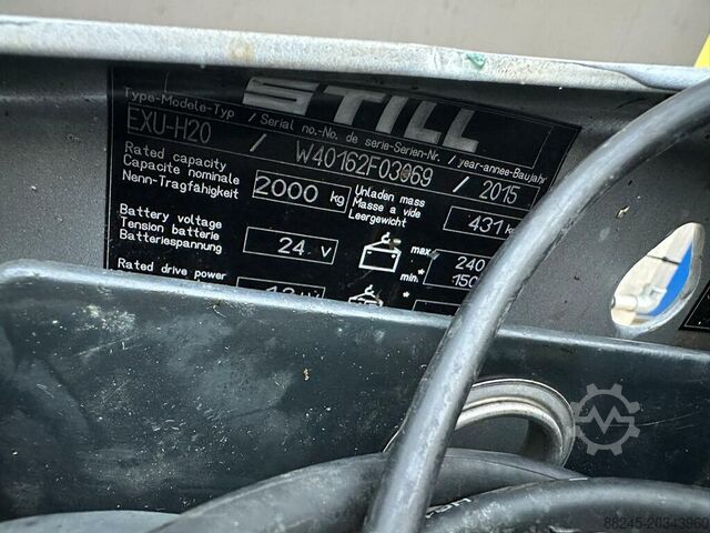 Elektriskais palešu ratiņš Still EXU-H 20 ar maz izmantotām darba stundām STILL EXUH20