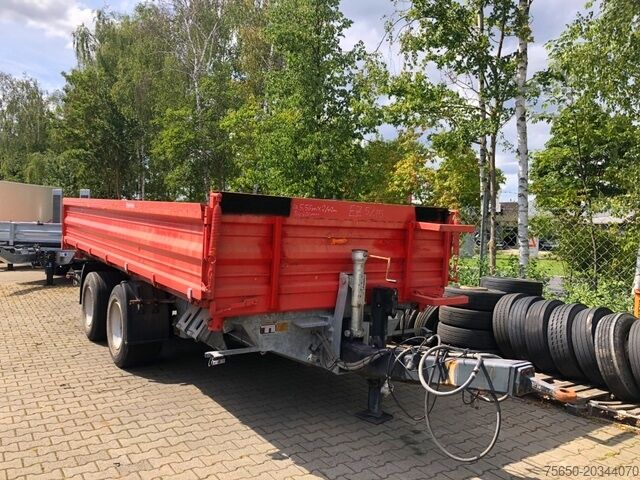 Трёхсторонний самосвальный прицеп Möslein TTD 19 Schwebheim  19 t Tandemkipper- Tieflader